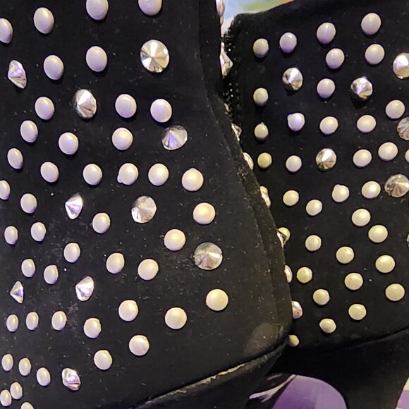 Madden Girl size 8.5 zip up booties 5 inch heels - Picture 8 of 12